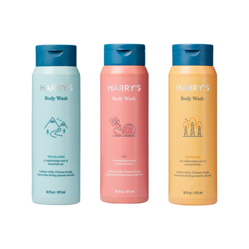 Harry's Men's Body Wash Shower Gel, Variety - Fig, Wildlands, Redwood (Pack of 3) Harry's Men's Body Wash Shower Gel, Variety - Fig, Wildlands, Redwood (Pack of 3)
