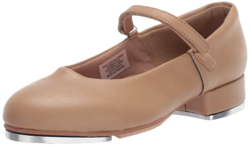 Leo Women's Rhythm TAP Dance Shoe, tan, 4 Medium US