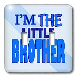 3dRose lsp_13830_2 Im The Little Brother Blue Double Toggle Switch