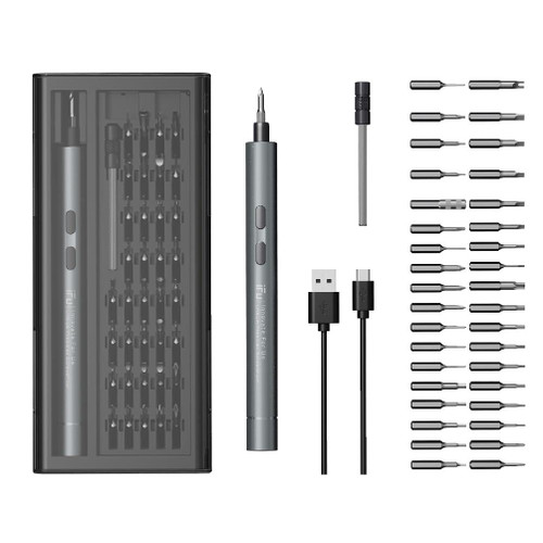 Electric Screwdriver Set Precisions USB Fast Charging Professional Screw Driver With LED Work Light Repair Power Tool Cordless Screwdriver Tool Rechargeable