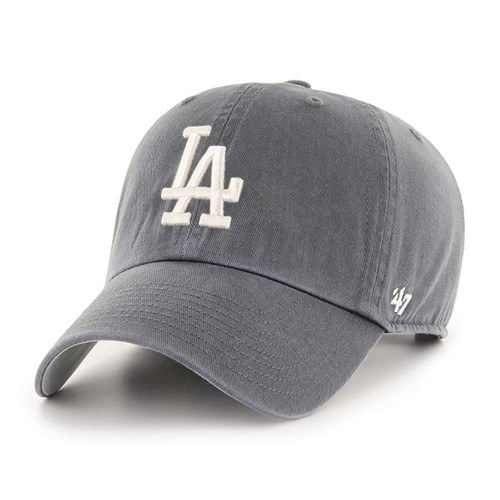 '47 Los Angeles Dodgers Clean Up Dad Hat Baseball Cap - Charcoal