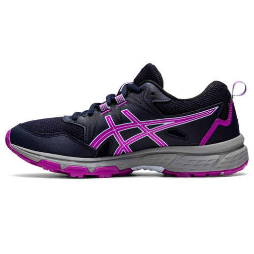 ASICS Kid's Gel-Venture 8 Grade School Running Shoes, 6, Midnight/Orchid