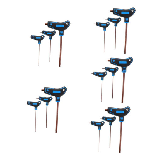 SOLUSTRE 15 Pcs T-wrench Mechanic Tools Hex Spanner Hex Key T Handle Socket Hex Wrench Long Handle Wrench T Handle Spanner Ball End Key T Handle Wrench Key Tool Screwdriver Car S2