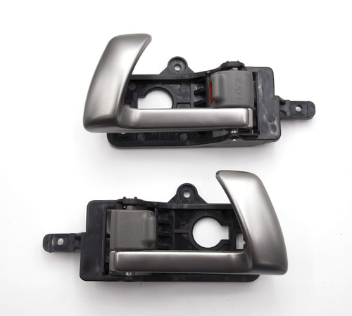 Front Pair Interior Door Handle Metal Gray 826102B010J4 826202B010J4 For Hyundai 2007 2012 Santa Fe (Front LH+RH)