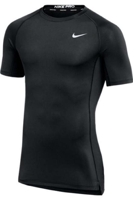 Nike Mens Pro Fitted Short Sleeve Training Tee (XXL Black)