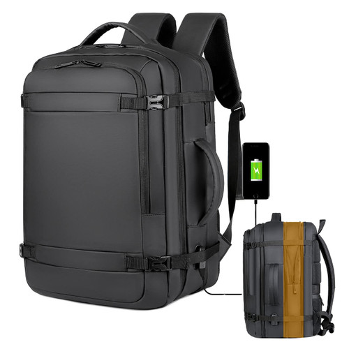 COSCOOA 17 inch Laptop Business Travel Backpack 18x14x8Inch 40L Flight Approved Carry On Backpack Large Luggage Weekender Bag COSCOOA 17 inch Laptop Business Travel Backpack 18x14x8Inch 40L Flight Approved Carry On Backpack Large Luggage Weekender Bag
