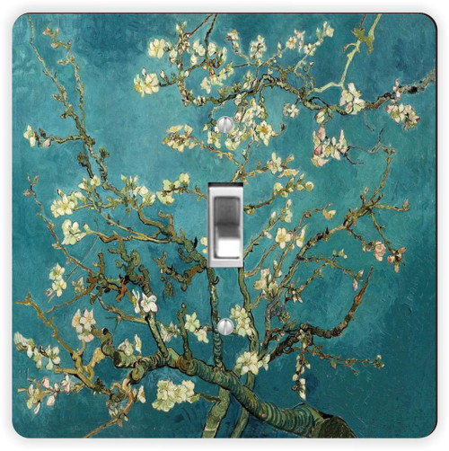 Rikki Knight Van Gogh Almond Blossoms-Single Toggle Light Switch Plate Rikki Knight Van Gogh Almond Blossoms-Single Toggle Light Switch Plate