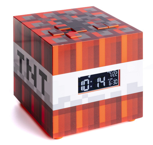 Paladone Minecraft TNT Alarm Clock, Multicolored, One Size