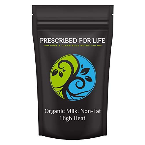 Milk, Non-Fat High Heat (ING: Org.) - Organic Hormone-Free, Non-GMO Dry Milk Powder (HH)-USDA Grade A Kosher, 1 kg