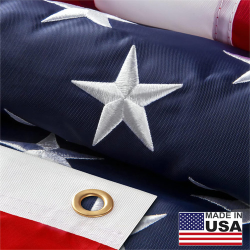 American flag 5x8 Ft Made in USA, Thicken American Flags for Outside 5x8, Heavy Duty Durable US Flag, Fade Resistant American Flags for Outside, USA Flag with Embroidered Stars American flag 5x8 Ft Made in USA, Thicken American Flags for Outside 5x8, Heavy Duty Durable US Flag, Fade Resistant American Flags for Outside, USA Flag with Embroidered Stars