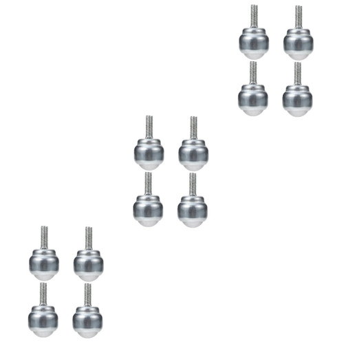 ULTECHNOVO 12 Pcs Universal Wheel Carbon Steel Transfer Trundle Stud Mounted Caster Wheels Stem Casters Replacement Caster Wheels Roller Transfer Bearing Caster Castor Wheels Screw Portable