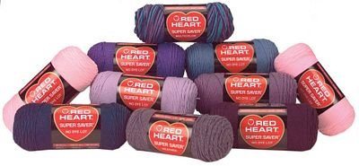 E300 Super Saver Yarn, White, 7 oz - 3 Packs