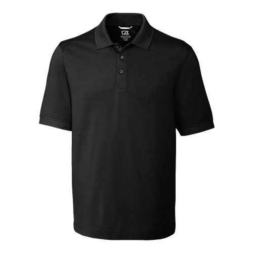 Cutter & Buck Men's Big and Tall Big & Tall 35+UPF, Short Sleeve Advantage Polo Shirt, Black, 4XLT