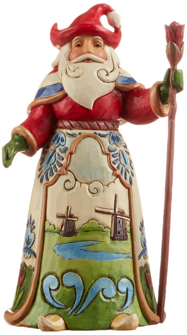 Enesco Jim Shore Heartwood Creek Dutch Santa Stone Resin Figurine, 7 inch, Multicolor Enesco Jim Shore Heartwood Creek Dutch Santa Stone Resin Figurine, 7 inch, Multicolor