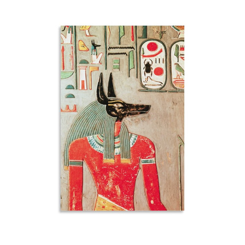 ToMart Art Poster Ancient Egyptian Hieroglyphics Poster of Death Home Decoration Canvas Painting Wall Art Poster for Bedroom Living Room Decor 08x12inch(20x30cm) Unframe-style