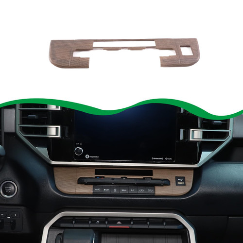 Car Central Control Air Conditioning Panel Cover Tirm Compatible with Toyota Tundra/Sequoia 2022-2024 ABS ABS Car Central Control AC Climate Control Panel Air Conditioning Trim Cover