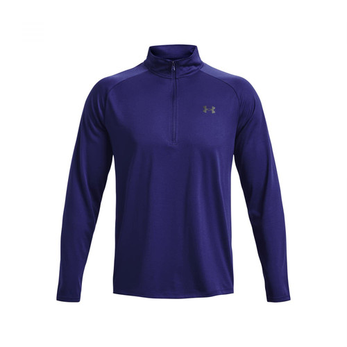 Under Armour Mens Tech 2.0 1/2 Zip-Up T-Shirt , (468) Sonar Blue / / Black , 3X-Large