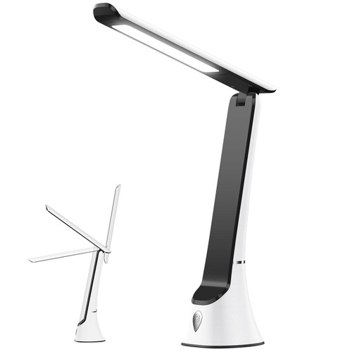 COTLIKE Light Therapy Lamp, 10000 LUX UV-Free LED Sunlight Light, Full Spectrum Mood Light, Touch Control Desk Lamp with Night Light Function Work Office Home -White
