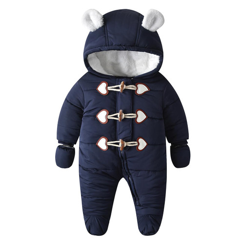 Podgina Newborn Baby Boys Girls Snowsuit Winter Coats Snow Suits Clothes For 3-6 Months