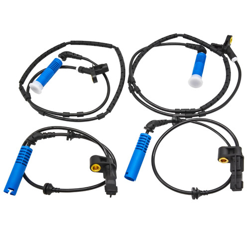 Ynovvo 4pcs Front Rear Left & Right ABS Wheel Speed Sensors 34526752681 34526752682 34526752683 ALS464 ALS436 ALS438