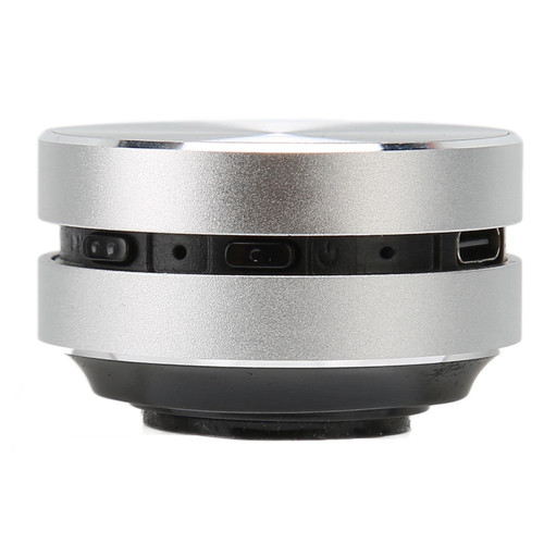 FOSA Mini Bluetooth Speaker, Bone Conduction Speaker, Stereo Magnetic Portable Speaker Support Dual Speaker, Wireless Speaker Music Player Support FM Radios (Silver)