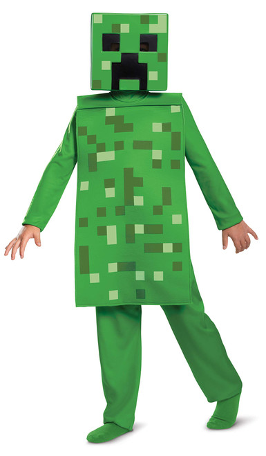 Disguise Minecraft Creeper Boys' Jumpsuit Costume , Green