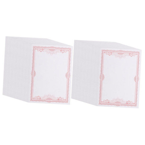 MAGICLULU 100 Sheets Award Paper Certificates of Achievement Unvaccinated Certificate Printable Certificate Paper Writable Certificate Paper Blank Diploma Paper Dedicated Inner Core Student