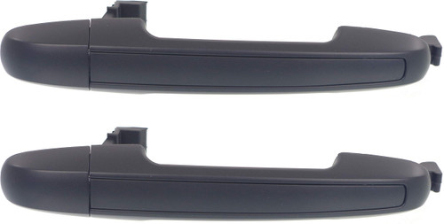 Evan Fischer Rear Door Handle Compatible with 2006-2010 Hyundai Sonata Outside Set of 2 Primed Black Plastic Passenger and Driver Side