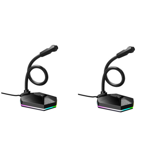 ERINGOGO 2 Pcs Microfono USB Desktop Microphone Video Conference Microphone Drive-Free Microphone Condenser Microphone Desk Microphone Desktop Condenser USB Condenser Anti-Noise Microphone