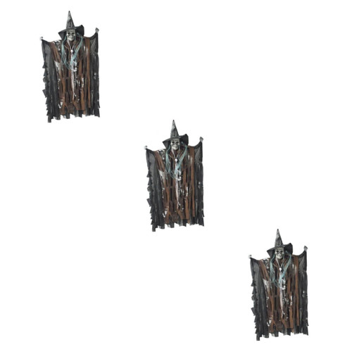 BESTOYARD 3 pcs Halloween Grim Decorations Ghost Ceiling Decorations Flying Ghost with Sounds Outdoor Wall Hanging Decor Halloween Props Halloween Outdoor Decorations Hanging Ghost