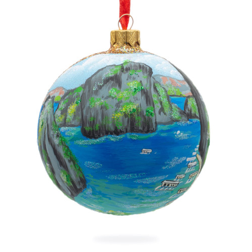 Philippines Glass Ball Christmas Ornament 4 Inches
