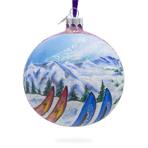 Park City Ski Resort, Utah, USA Glass Ball Christmas Ornament 4 Inches Park City Ski Resort, Utah, USA Glass Ball Christmas Ornament 4 Inches