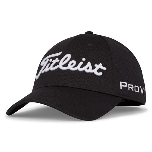 Titleist Golf Tour Elite Hat Black/White Medium/Large