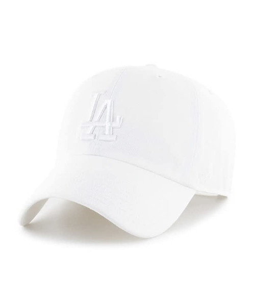 '47 Brand Los Angeles Dodgers Adjustable Clean Up Cap, White/White '47 Brand Los Angeles Dodgers Adjustable Clean Up Cap, White/White