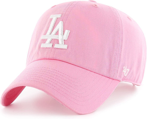 '47 MLB Rose Clean Up Adjustable Hat, Women's One Size Fits All (Los Angeles Dodgers Rose Pink) '47 MLB Rose Clean Up Adjustable Hat, Women's One Size Fits All (Los Angeles Dodgers Rose Pink)