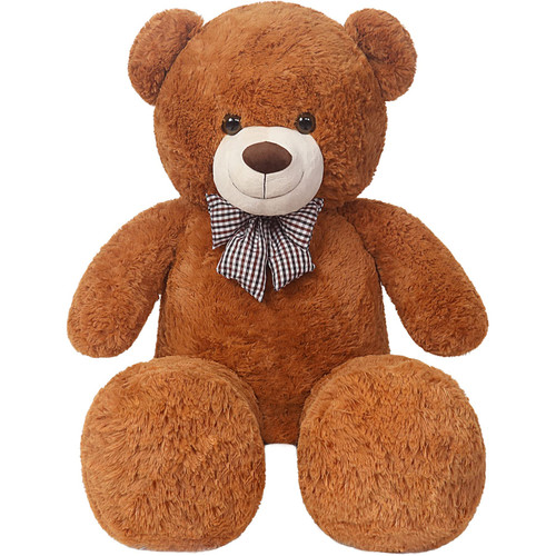 SNOWOLF 1.2M Giant Teddy Bear Plush Toy 4ft Big Cuddly Stuffed Animals Doll Gift for Valentines Kids Girlfriend (Dark Brown, 47 in/120cm)