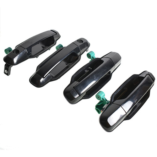 Silscvtt 4 Pcs Black Plastic Front Rear Left and Right Side Exterior Door Handle Replacement for 2003-2009 Sorento EX 826603E010XX 826503E010XX 836603E010XX 836503E010XX