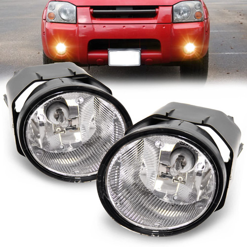 RAPOOSANS Driving Fog Lights Lamps Assembly for 2000-2001 Nissan Maxima 2000-2003 Sentra 2001-2004 Frontier 2002-2004 Xterra Fog Light Replacement with H3 12V 55W Bulbs Switch and Wiring Kit