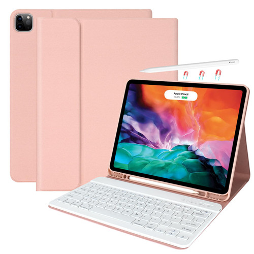 FUWANG iPad Pro 12.9 Case with Keyboard - iPad Pro Keyboard Case for 12.9 inch 6th Generation 2022 /5th/4th/3rd Gen, Smart Detachable Bluetooth Keyboard case with Pencil Holder