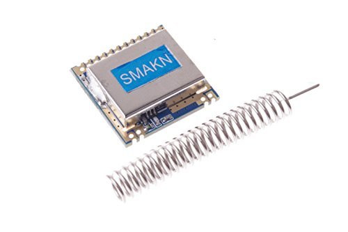 SMAKN SI4463 Remote Wireless Transceiver Module with Spring Antenna 2000M//433MHz SI4463 Wireless Transmission Module 100mW