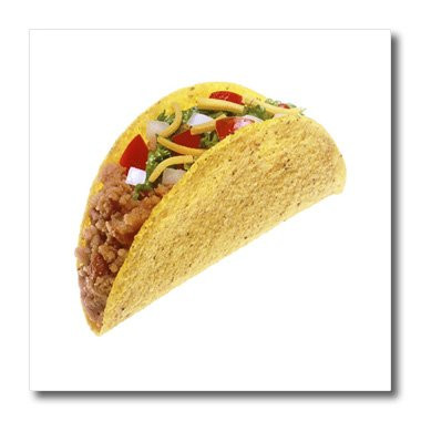 3dRose ht_60714_3 Tacos Grande-Iron On Heat Transfer, 10 by 10", for White Material