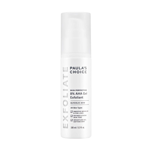 Paula's Choice SKIN PERFECTING 8% AHA Gel Exfoliant with Glycolic Acid Chamomile & Green Tea, 3.3 Ounce Pump Leave-On Gentle Exfoliator