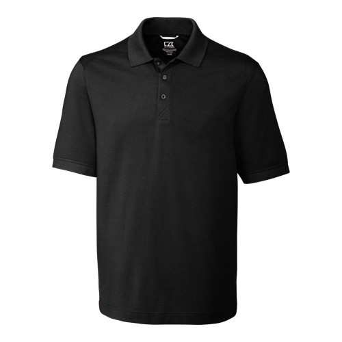 Cutter & Buck Men's Big and Tall Big & Tall 35+UPF, Short Sleeve Advantage Polo Shirt, Black, 1XB