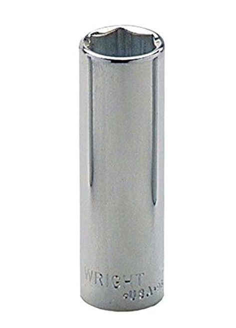 Wright Tool 2512 1/4" Drive 6 Point Deep Socket, 3/8"