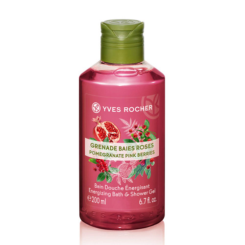 Yves Rocher Energizing Bath and Shower Gel - Pomegranate Pink Berries Yves Rocher Energizing Bath and Shower Gel - Pomegranate Pink Berries