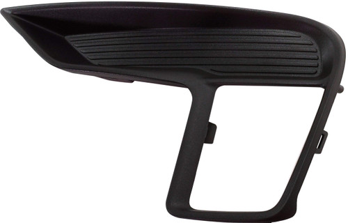 Evan Fischer Fog Light Cover Compatible with 2018-2019 Ford Explorer Textured Black Front, Driver Side FO1038180