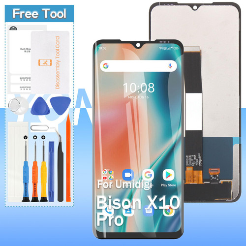Yondista LCD Touch Screen Replacement for UMI Umidigi Bison X10 Pro | 6.53'' LCD Display | Black | Tools Included