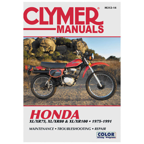 Clymer Repair Manuals for Honda XR100R 1985-1991