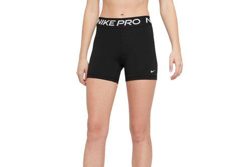 Nike Women's Pro 365 5in Shorts, Black White, X-Large