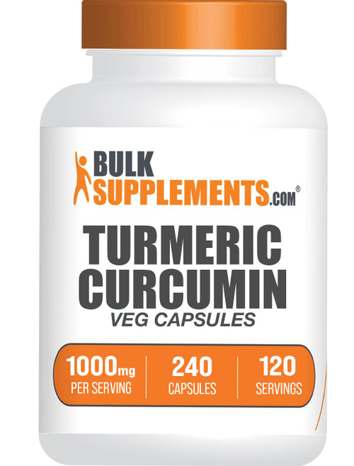 BULKSUPPLEMENTS.COM Turmeric Extract Capsules - Curcumin Supplements, Turmeric Curcumin 1000mg, Turmeric Supplement - 2 Turmeric Capsules per Serving, Vegan & Gluten Free, 240 Veg Capsules